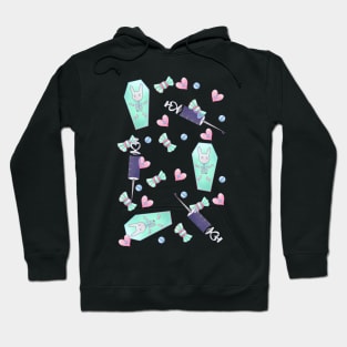 Menhera Yamikawaii Pastel Goth Creepycute Pattern Hoodie